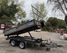 IFOR WILLIAMS TIPPER TRAILER TT105G WITH RAMPS >>--NO VAT ON HAMMER--<<