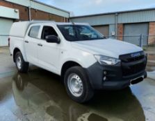 2021 ISUZU D-MAX UTILITY 1.9 DIESEL MANUAL WHITE 4X4 D-CAB PICK UP >>--NO VAT ON HAMMER--<<