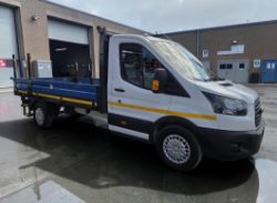 **(ONLY 75K MILEAGE)** 2019 FORD TRANSIT 350 1996CC DIESEL MANUAL CHASSIS CAB WHITE