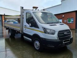 **(ONLY 58K MILEAGE)** 2023 FORD TRANSIT 350 LEADER ECOBLUE 1996CC DIESEL MANUAL CHASSIS CAB WHITE