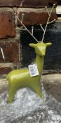 10X DEER NECKLACE STANDS AND 10X 3X PACKS OF HAIRBRUSHES