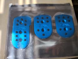 RIP SPEED - COMPETITION PETAL SET - BLUE ALUMINUM - NEW IN ORIGINAL BOX