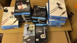 BOX OF CONTAINS 11X MIXED SENNHEISER EARPHONES