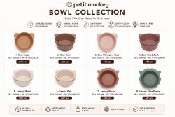 6000X PETIT MONKEY KIDS 2 PACK BOWL SETS RETAIL PACKAGED