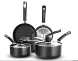 6 X NEW KICHLY 5-PIECE NON-STICK COOKWARE SET | RRP £248.10