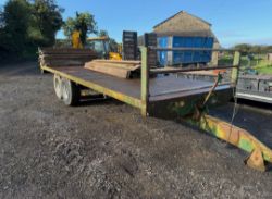 25FT FRASER TANDEM AXLE FLAT BALE TRACTOR TRAILER