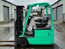 **(INCLUDES CHARGER)** 2009 MITSUBISHI ELECTRIC FORKLIFT FB16NT