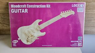 6 PC WOODEN CRAFT CONSTRUCTION KIT GITAR