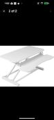 SIT STAND WORK DESK, NEW IN BOX