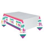 200 X YOUNG & FAB BIRTHDAY TABLE COVER 54" X 102"