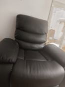 BLACK LEATHER RECLINER CHAIR MANUAL NO BOX