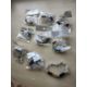 CLEAR QUARTZ CHIP RHINESTONE CHAKRA CRYSTAL CHIP BRACELET JOB LOT OF - 9- BRAND NEW - Image 2 of 2