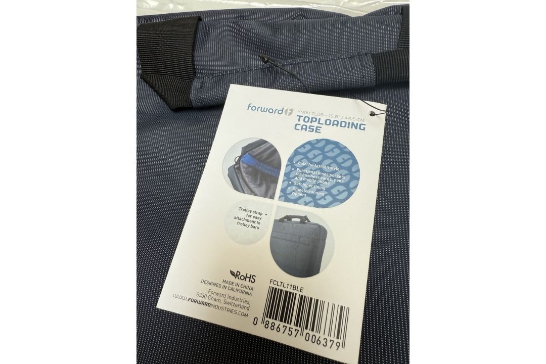 10 X FORWARD KNOX 15.6" TOPLOADER LAPTOP BAGS - GREY & BLUE - Image 2 of 7