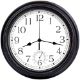 20 X 12" BLACK WALL CLOCK WATERPROOF INDOOR OUTDOOR QUARTZ MOVEMENT - RRP £240 - Image 2 of 7