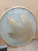 HANGING WALL ART DECORATION GOLD LEAF NEW BOX 65 CM