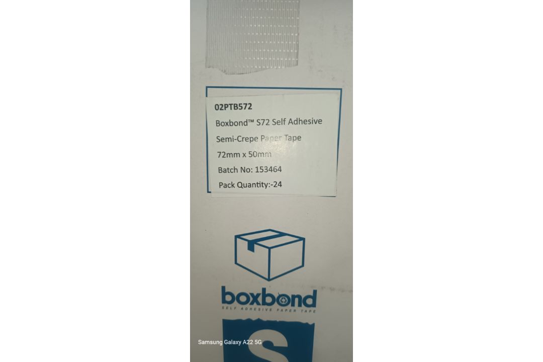 96 ROLLS X BOXBOND BROWN PAPER SELF ADHESIVE ECO FRIENDLY TAPE 72MM×50MM - Image 4 of 6