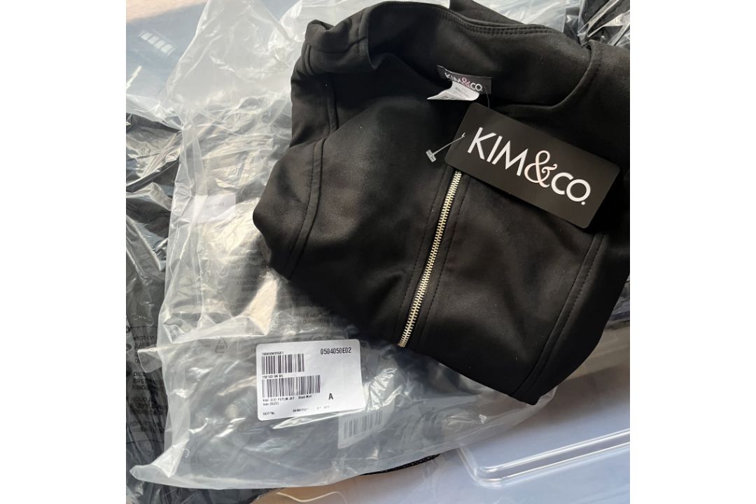 KIM & CO STRETCH SUEDE PEPLUM JACKET M RRP £72 EBAY DAILY SELLERS PRODUCTS LOT5 - Image 4 of 4