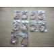 ROSE QUARTZ CRYSTAL CHIP FLOWER TOGGLE CLASP BRACELETS - JOBLOT OF 10 - BRAND NEW - Image 2 of 3