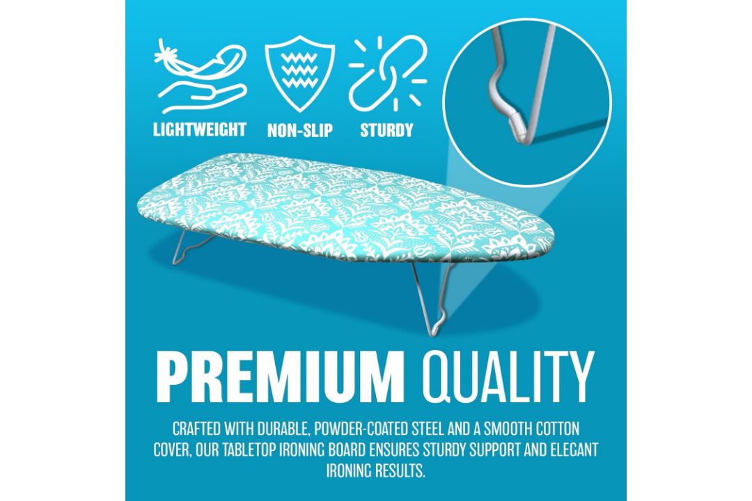 25 X MINI TABLE TOP IRONING BOARD FOLDABLE LIGHTWEIGHT - RRP £250 - Image 2 of 6