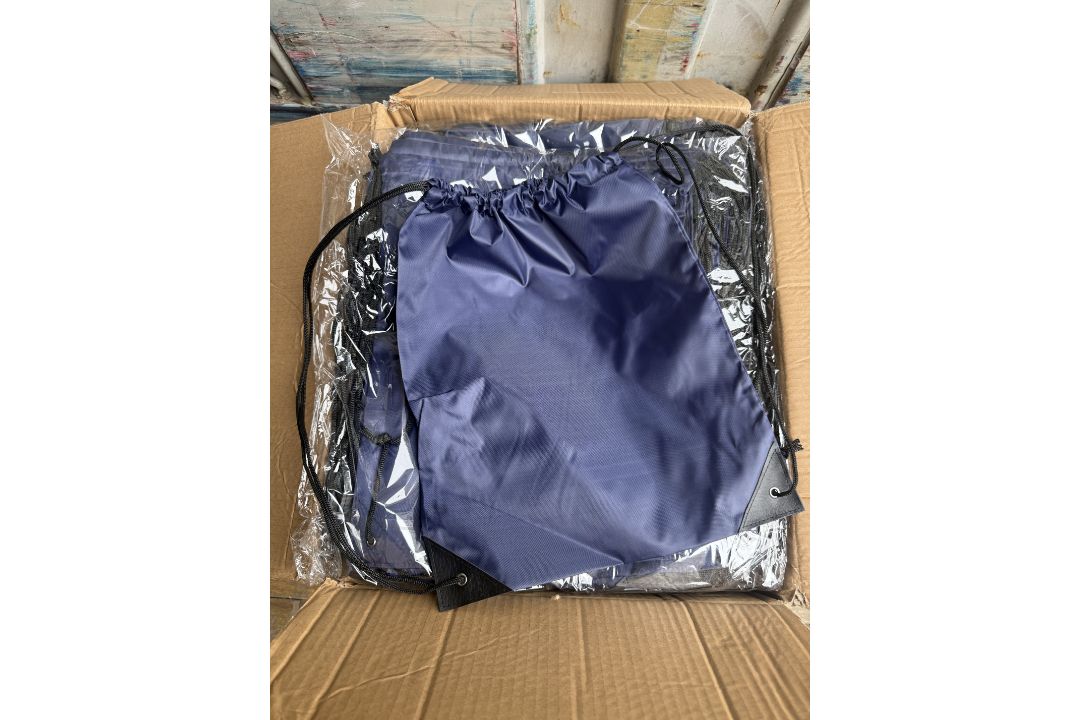 400X NAVY 210D POLYESTER DRAWSTRING BAGS - Image 2 of 2