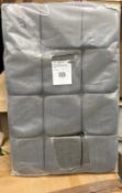 UNIVERSAL LINEN DIVAN BASE GREY HEADBOARD ONLY SINGLE 3FT NEW IB PACKAGES