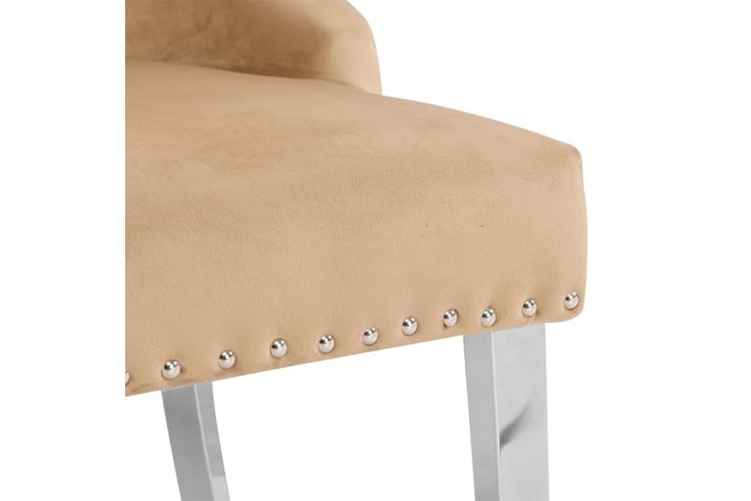 VELVET BUTTON BACK DINING CHAIR - IMPERIAL - Image 9 of 11