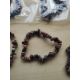 RHODONITE GEMSTONE CHRYSTAL CHIP BRACELETS - NEW IN ORIGINAL PACKAGING - JOBLOT OF 38 - Image 1 of 3