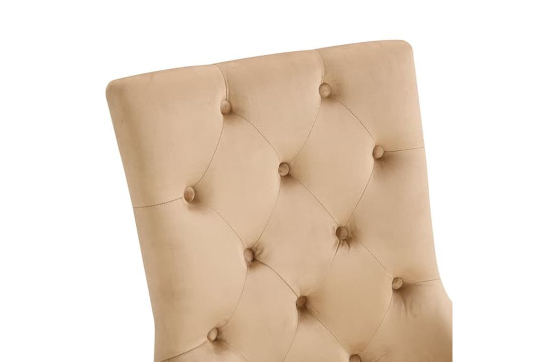 VELVET BUTTON BACK DINING CHAIR - IMPERIAL - Image 8 of 11