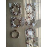 CARNELIAN + PEARL GEMSTONE CRYSTAL WRAP AROUND BANGLES SS - ORIGINAL PACKAGING - JOBLOT OF 7