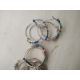 RAINBOW CRYSTAL GEMSTONE STAINLESS STEEL BANGLES - NEW - GOLD TONE AND SILVER - JOBLOT OF 16 - Image 2 of 6