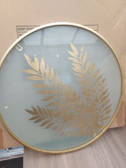 HANGING WALL ART DECORATION GOLD LEAF NEW BOX 65 CM