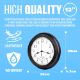 20 X 12" BLACK WALL CLOCK WATERPROOF INDOOR OUTDOOR QUARTZ MOVEMENT - RRP £240 - Image 3 of 7