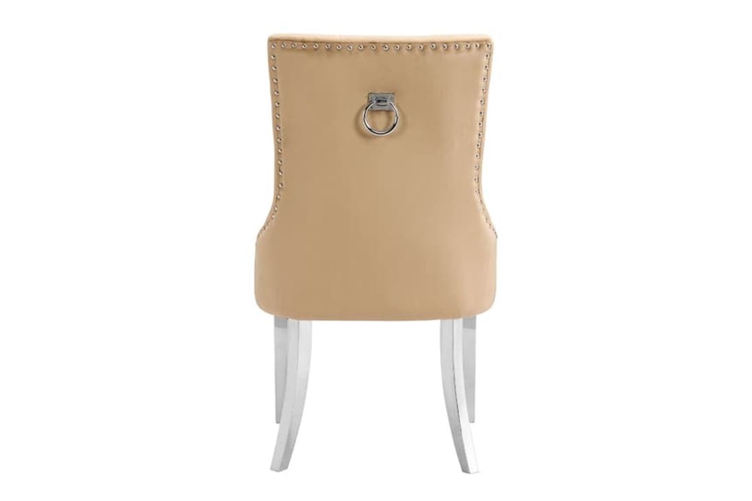 VELVET BUTTON BACK DINING CHAIR - IMPERIAL - Image 5 of 11
