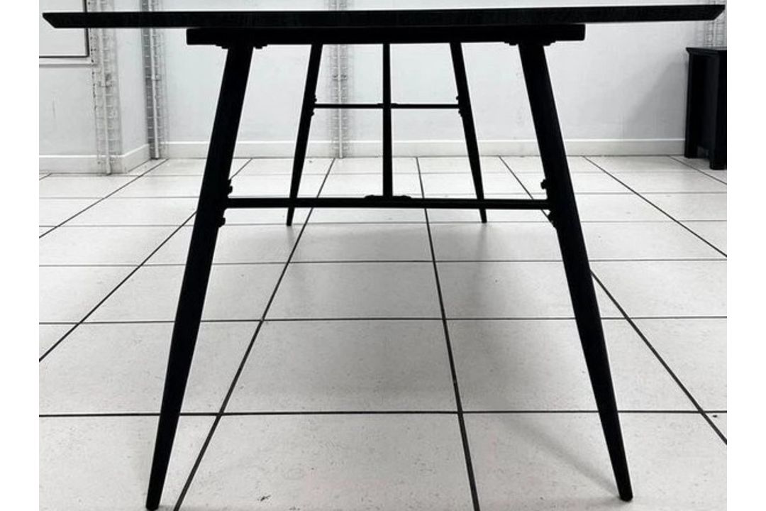 SCS DINING TABLE GREY WOOD CONCRETE AFFECT 180 CM 6 SEATER RRP £400 EACH - Image 1 of 2