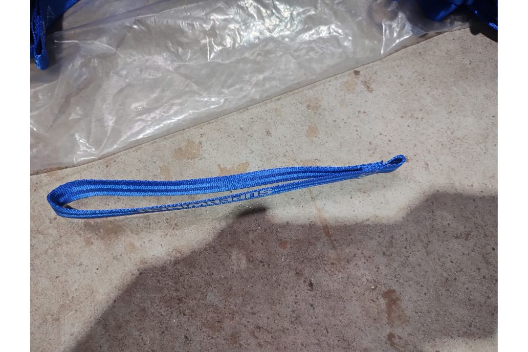 JOBLOT OF 450 - SUPERWINCH ELECTRIC BLUE GRAB STRAP - BRANDED - 265 L OVERALL - Image 2 of 7