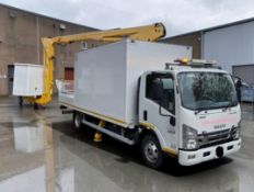 **(ONLY 14K MILEAGE)** 2017 ISUZU TRUCKS N75.150 AUTO DIESEL WHITE CHERRY >>--NO VAT ON HAMMER--<<