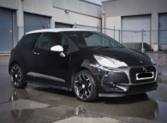**(ONLY 54K MILEAGE)** 2016 DS DS3 1.6 HDI ELEGANCE MANUAL DIESEL HATCHBACK IN BLACK