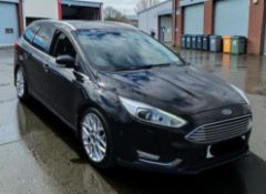 **(ONLY 121K MILEAGE)** 2017 FORD FOCUS TITANIUM X TDCI 1997CC DIESEL MANUAL ESTATE BLACK