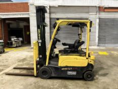 **(INCLUDES CHARGER)** 2017 HYSTER J2.0XN ELECTRIC 4-WHEEL FORKLIFT