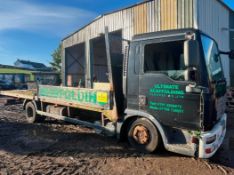 2008 MAN 7.5 TONNE FLATBED DROPSIDE SCAFFOLDING TRUCK