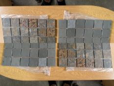 44.28M2 - BRAZILIAN GREY/GREEN SLATE MOSAICS - RRP 1,700.00