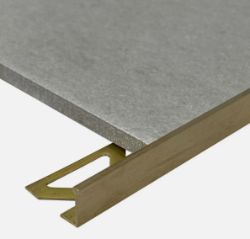 20X NEW 10MM ANTIQUE BRUSHED BRASS L SHAPE VINTAGE TILE TRIM 2.5M
