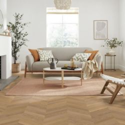 10 X BOXES (40M2) KARNDEAN VAN GOGH GLUEDOWN CHEVRON LVT WARM BRUSHED OAK CM-VGW121T - RRP £3,000