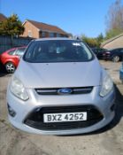 2011 FORD C-MAX TITANIUM 1.6 PETROL MANUAL – SILVER – 5 SEATER MPV >>--NO VAT ON HAMMER--<<