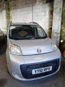 2010 FIAT QUBO DYNAMIC MULTIJET VAN DERIVED CAR - 3 PREVIOUS OWNERS - NO VAT ON HAMMER