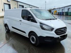 **(ONLY 73K MILEAGE)** 2021 FORD TRANSIT CUSTOM 300LEADER EBLUE L1H1 DIESEL >>--NO VAT ON HAMMER--<<