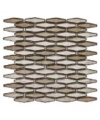 48 BXS (720 TILE SHEETS) STREX BRONZED LATTE MOSAIC WALL TILE SHEETS 30.5 X 33.8CM.