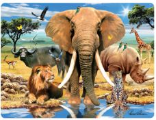 THE BIG 5 - 3D EFFECT POSTCARDS X 20 UNITS