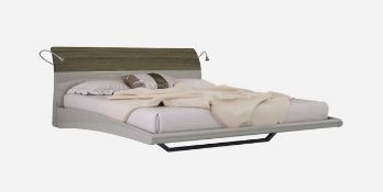 AZZURRI DOUBLE BEDFRAME IN ACASHMERE HIGH CLOSS AND OAK FINISH RRP £999