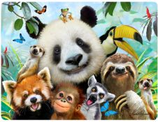 ZOO SELFIES 3D EFFECT POSTCARDS X 20 UNITS